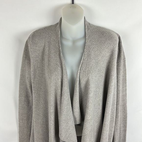 Barefoot Dreams Gray Cardigan Sweater Wrap Long Sleeve Size S/M - Picture 4 of 7